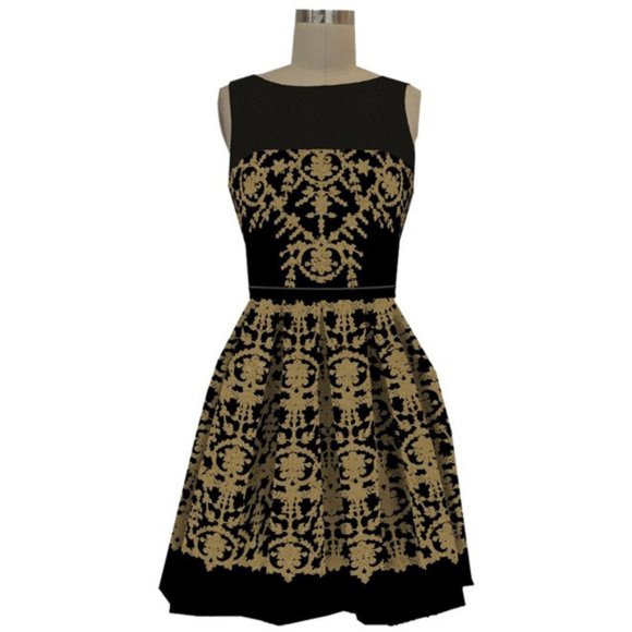 Taylor Dresses & Skirts - Taylor Fit & Flare Black Dress